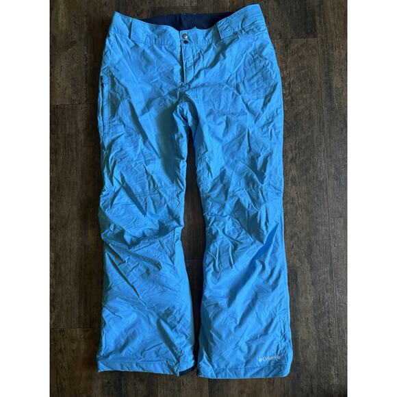 Columbia Mens Ski Pants Size XL Regular Omni-Tech Blue Waterproof Breathable - Picture 1 of 6